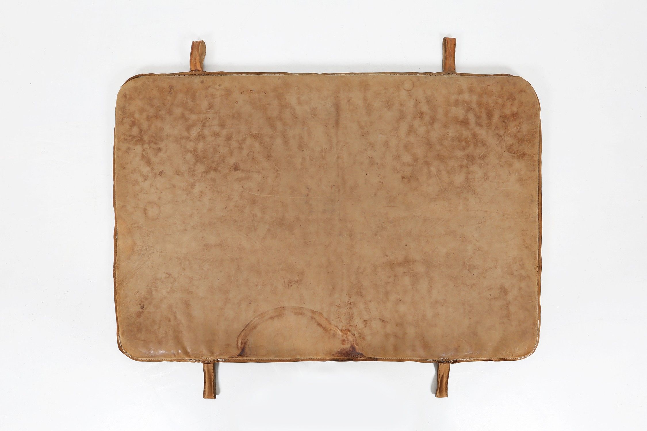 Vintage Industrial Gym Mat in Thick Cow Leather, Belgium 1930sthumbnail